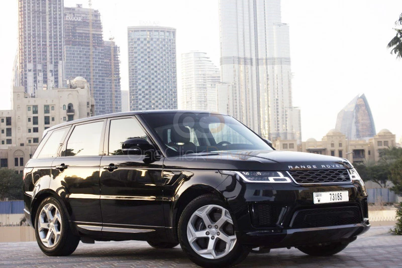 zwart Landrover Range Rover Sport SE 2019 for rent in Dubai 8
